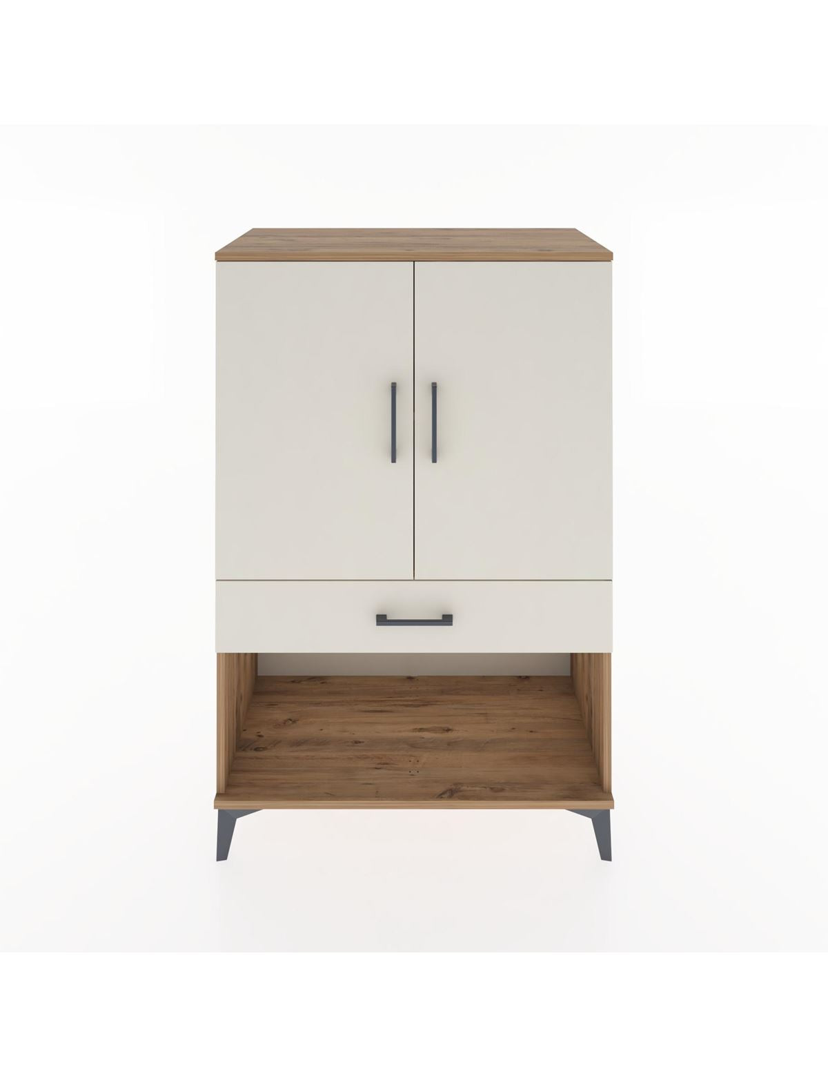 Hyperion Dolap 2 Raflı Tek Çekmeceli 2 Kapaklı 88x44x134 - S51M076V7B