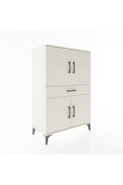 Hyperion Dolap 3 Raflı Tek Çekmeceli 4 Kapaklı 88x44x134 - S51M077V1B