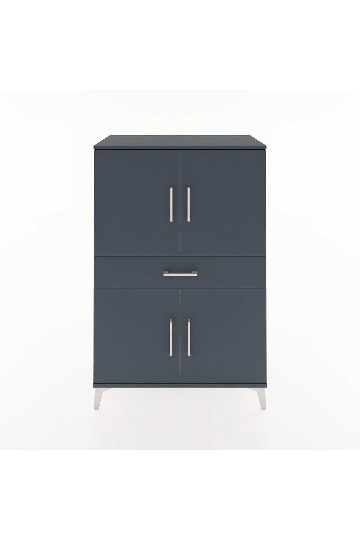 Hyperion Dolap 3 Raflı Tek Çekmeceli 4 Kapaklı 88x44x134 - S51M077V5B