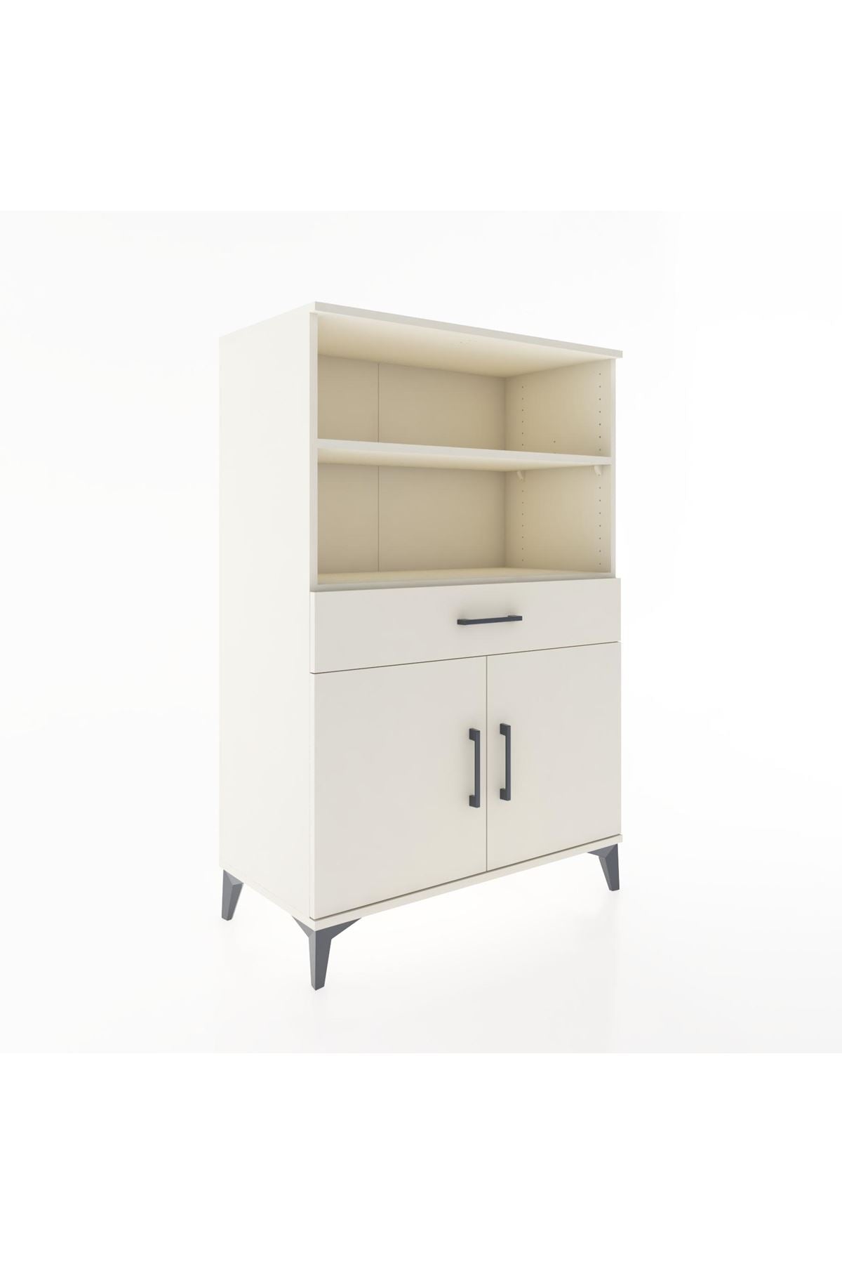 Hyperion Dolap 3 Raflı Tek Çekmeceli 2 Kapaklı 88x44x134 - S51M078V1B