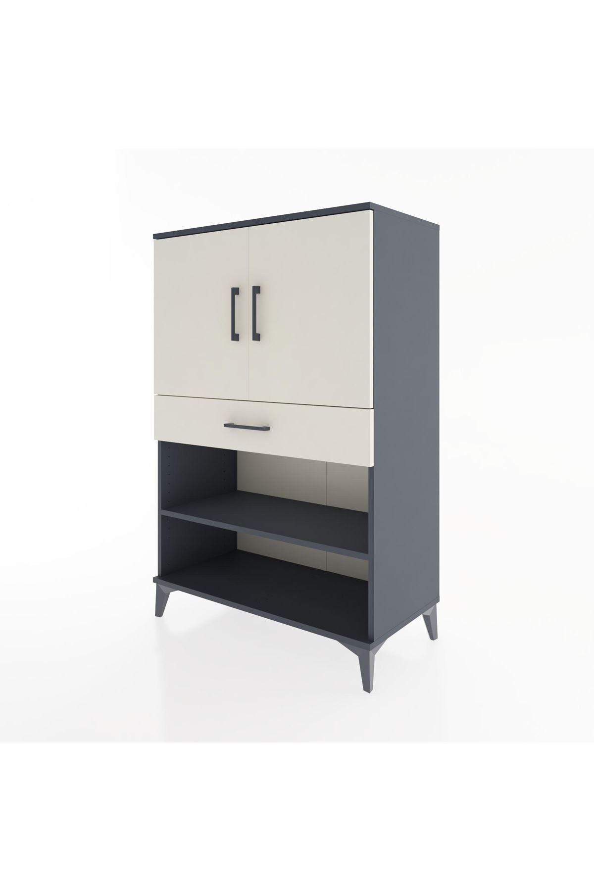 Hyperion Dolap 3 Raflı Tek Çekmeceli 2 Kapaklı 88x44x134 - S51M079V4B