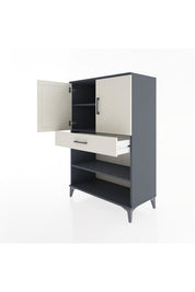 Hyperion Dolap 3 Raflı Tek Çekmeceli 2 Kapaklı 88x44x134 - S51M079V4B