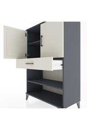 Hyperion Dolap 3 Raflı Tek Çekmeceli 2 Kapaklı 88x44x134 - S51M079V4B