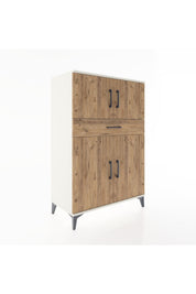 Hyperion Dolap 2 Raflı Tek Çekmeceli 4 Kapaklı 88x44x134 - S51M080V3B