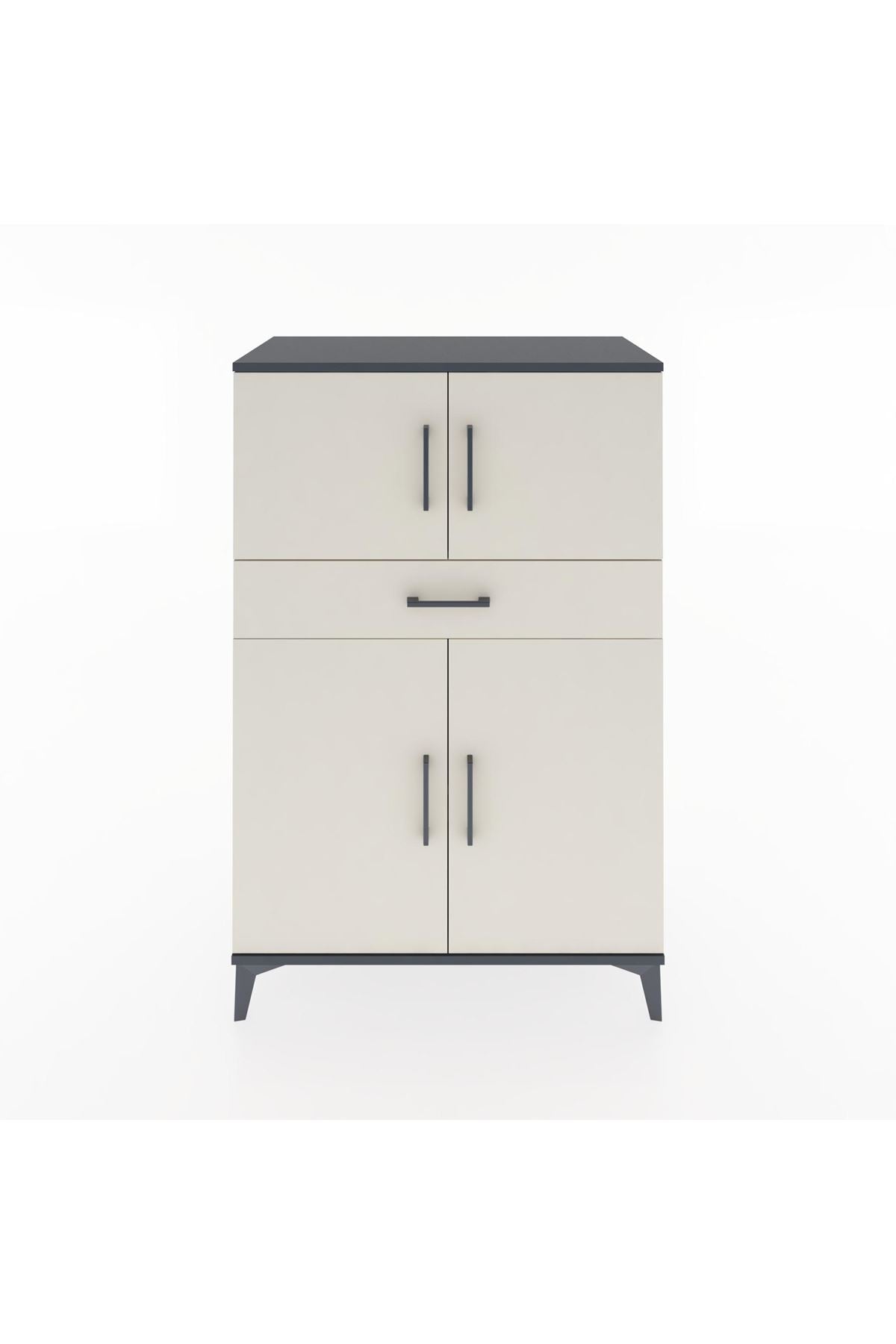 Hyperion Dolap 2 Raflı Tek Çekmeceli 4 Kapaklı 88x44x134 - S51M080V4B