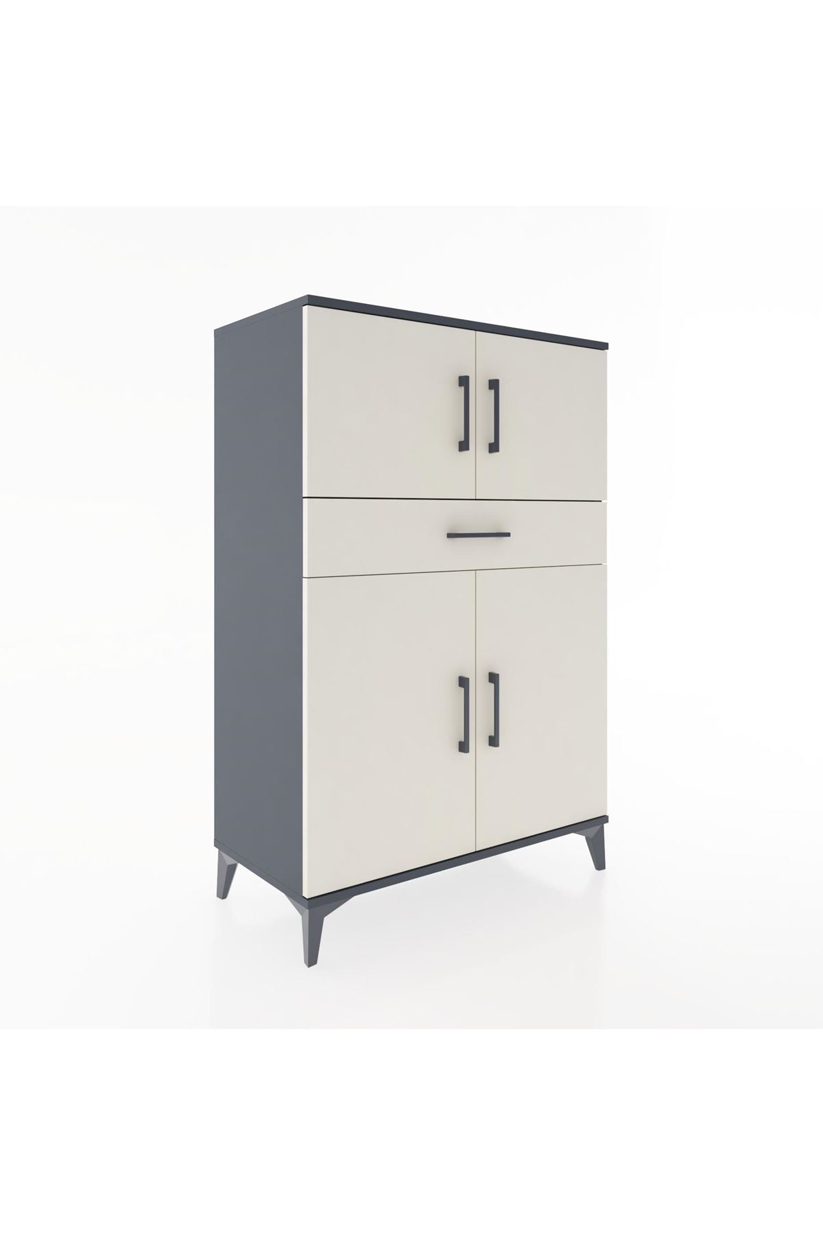 Hyperion Dolap 2 Raflı Tek Çekmeceli 4 Kapaklı 88x44x134 - S51M080V4B