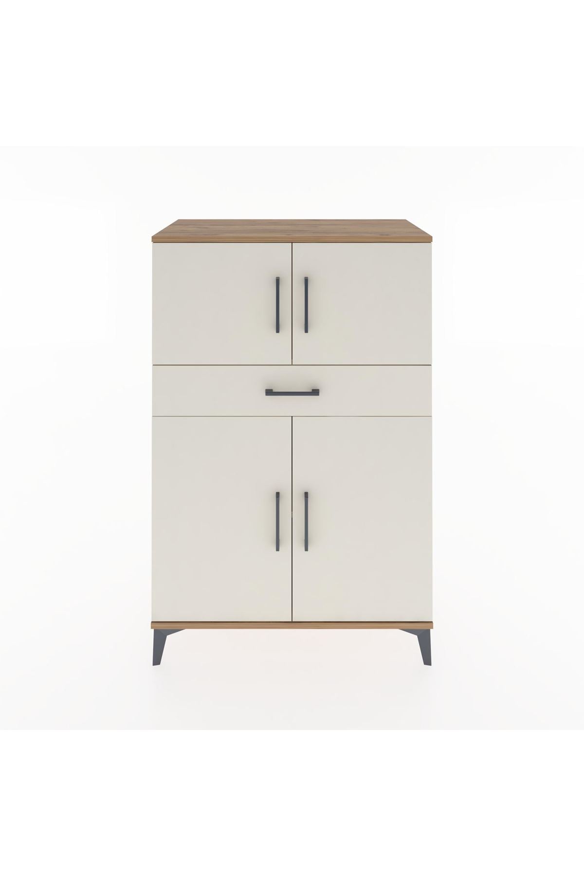 Hyperion Dolap 2 Raflı Tek Çekmeceli 4 Kapaklı 88x44x134 - S51M080V7B