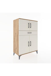 Hyperion Dolap 2 Raflı Tek Çekmeceli 4 Kapaklı 88x44x134 - S51M080V7B