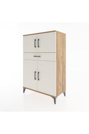 Hyperion Dolap 2 Raflı Tek Çekmeceli 4 Kapaklı 88x44x134 - S51M080V7B