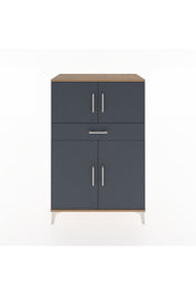 Hyperion Dolap 2 Raflı Tek Çekmeceli 4 Kapaklı 88x44x134 - S51M080V8B