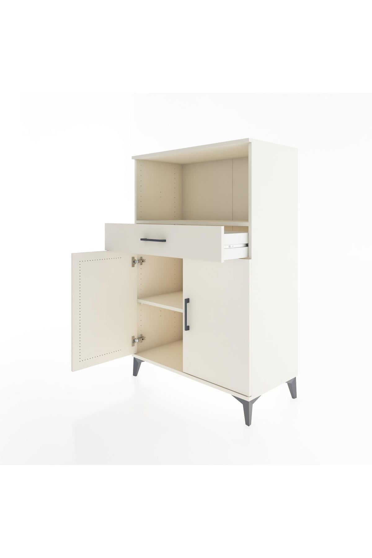 Hyperion Dolap 2 Raflı Tek Çekmeceli 2 Kapaklı 88x44x134 - S51M081V1B