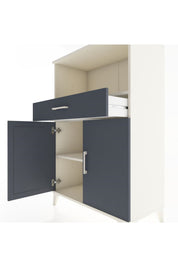 Hyperion Dolap 2 Raflı Tek Çekmeceli 2 Kapaklı 88x44x134 - S51M081V2B