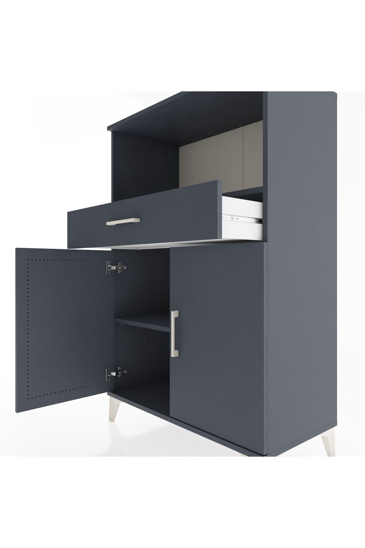 Hyperion Dolap 2 Raflı Tek Çekmeceli 2 Kapaklı 88x44x134 - S51M081V5B