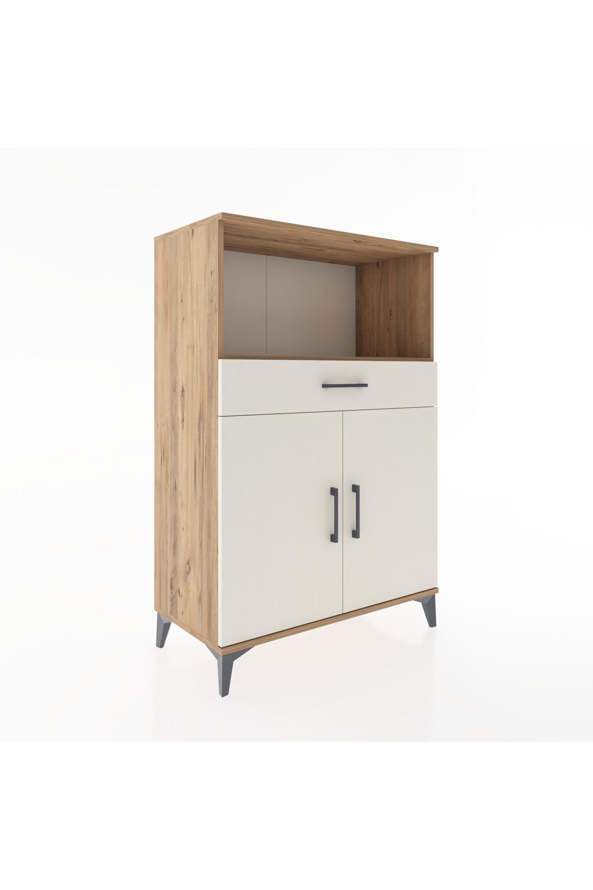 Hyperion Dolap 2 Raflı Tek Çekmeceli 2 Kapaklı 88x44x134 - S51M081V7B