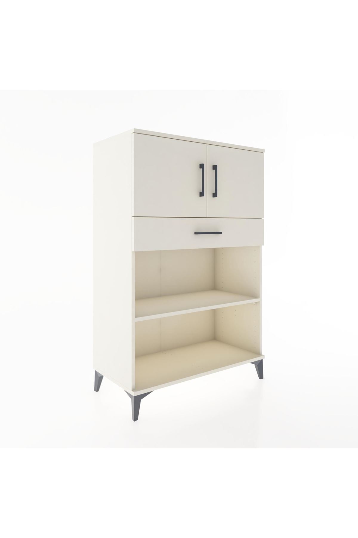 Hyperion Dolap 2 Raflı Tek Çekmeceli 2 Kapaklı 88x44x134 - S51M082V1B