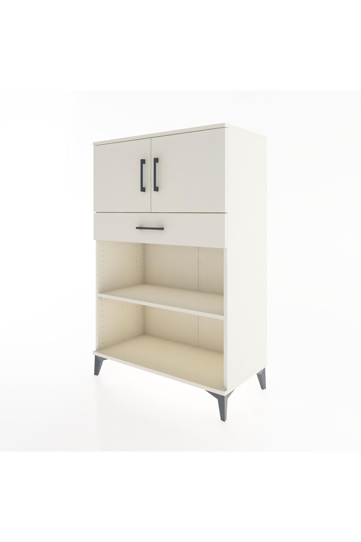 Hyperion Dolap 2 Raflı Tek Çekmeceli 2 Kapaklı 88x44x134 - S51M082V1B