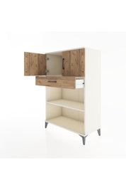 Hyperion Dolap 2 Raflı Tek Çekmeceli 2 Kapaklı 88x44x134 - S51M082V3B
