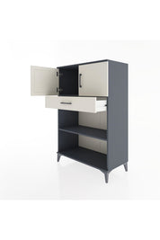 Hyperion Dolap 2 Raflı Tek Çekmeceli 2 Kapaklı 88x44x134 - S51M082V4B