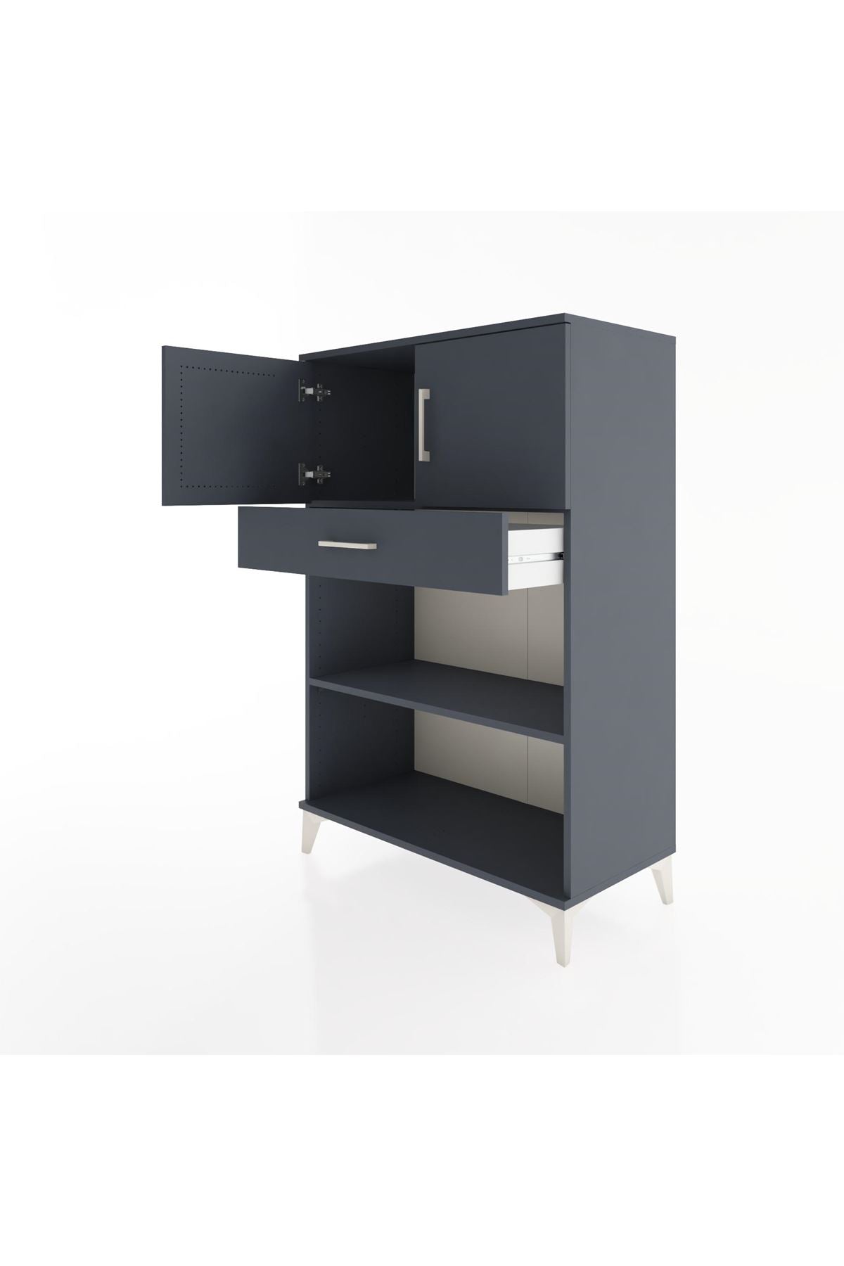 Hyperion Dolap 2 Raflı Tek Çekmeceli 2 Kapaklı 88x44x134 - S51M082V5B