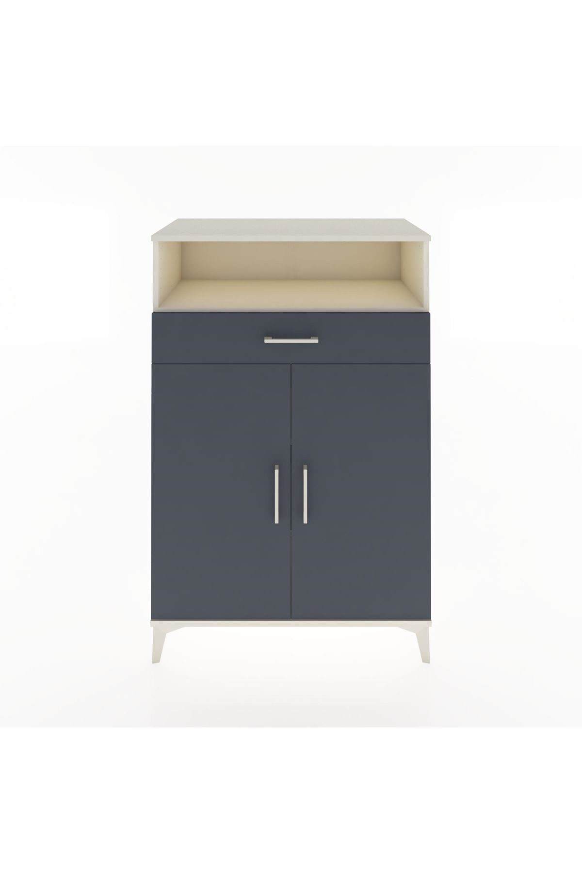 Hyperion Dolap 3 Raflı Tek Çekmeceli 2 Kapaklı 88x44x134 - S51M083V2B