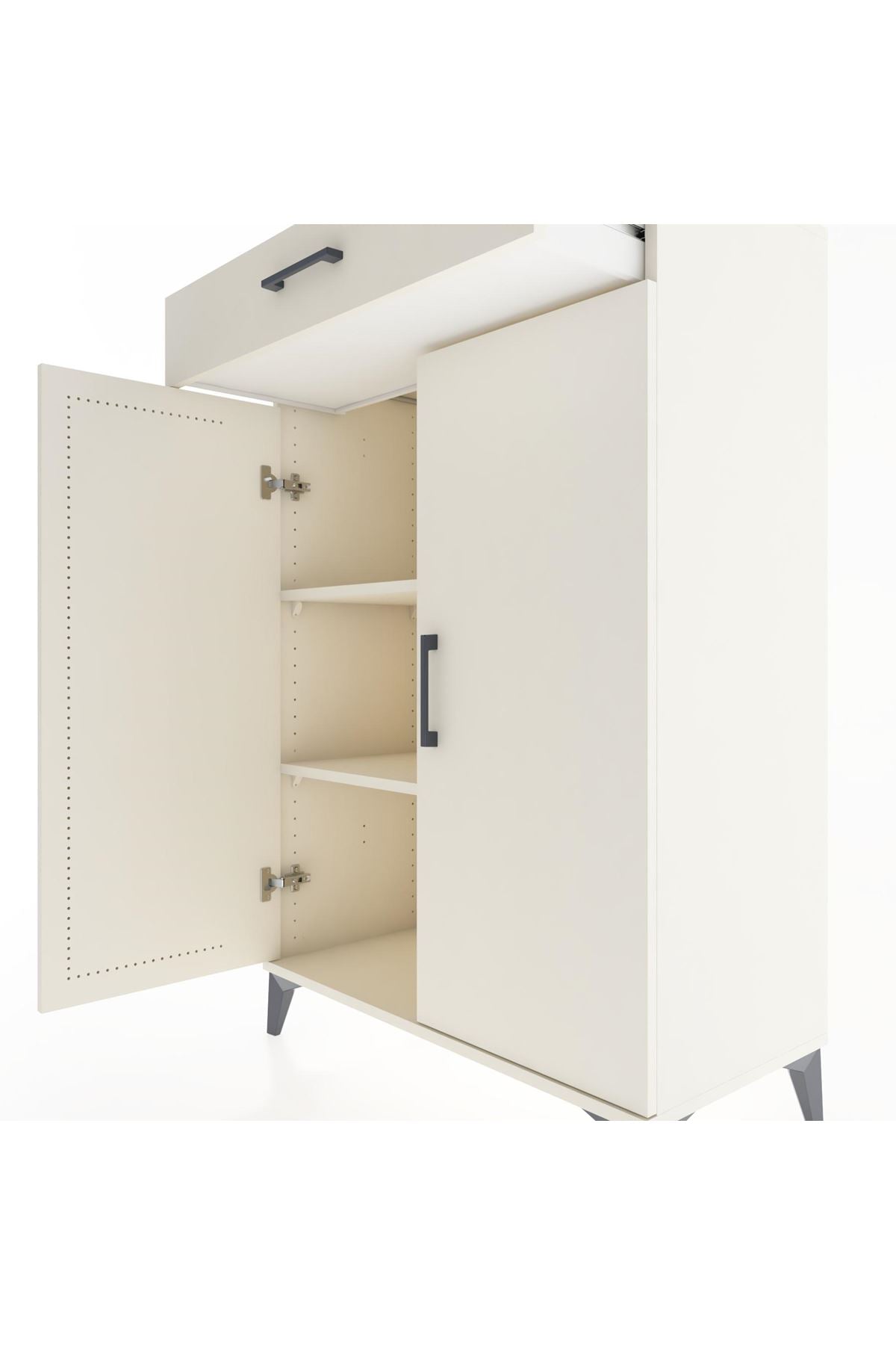 Hyperion Dolap 2 Raflı Tek Çekmeceli 2 Kapaklı 88x44x134 - S51M084V1B