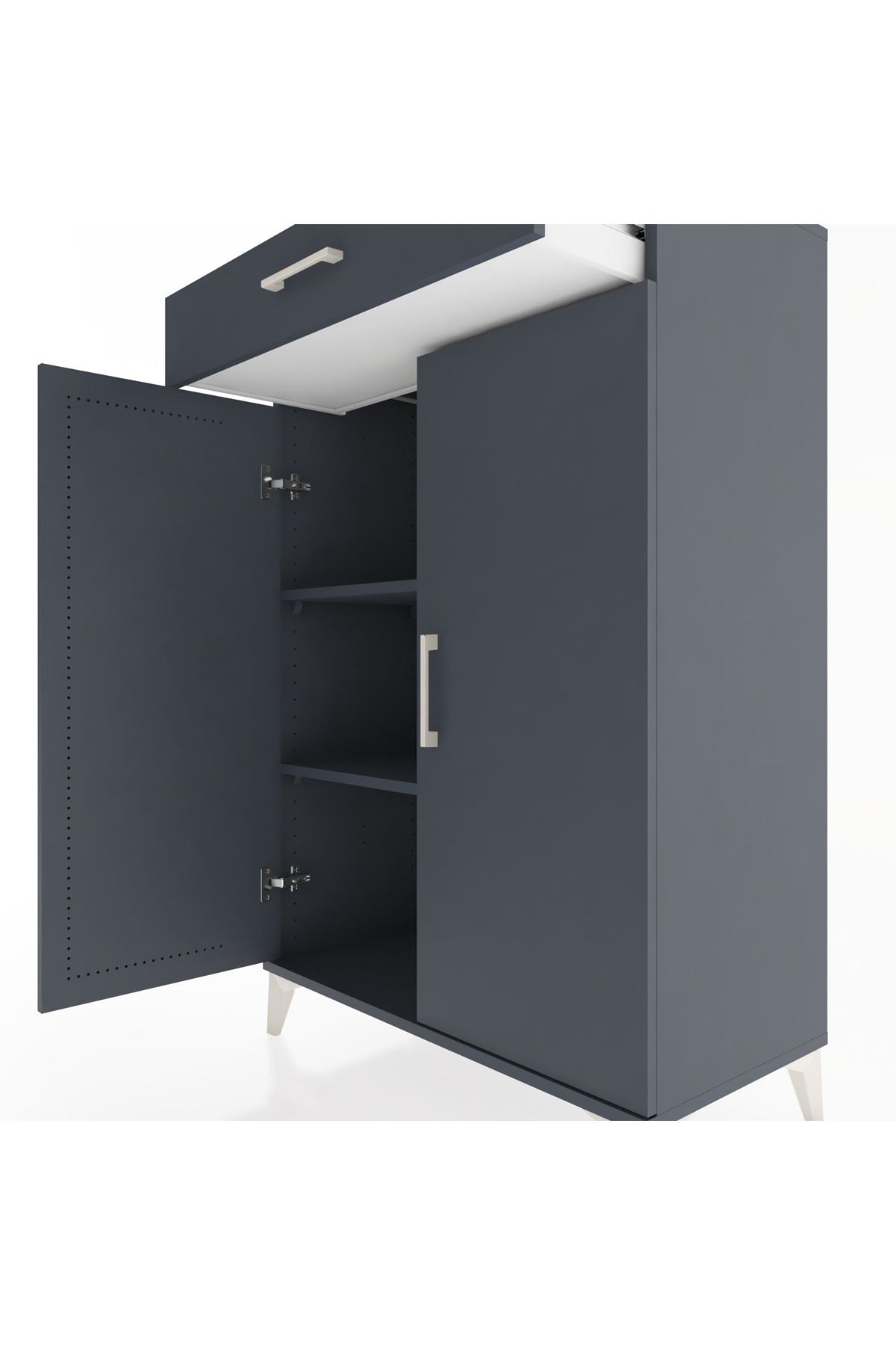 Hyperion Dolap 2 Raflı Tek Çekmeceli 2 Kapaklı 88x44x134 - S51M084V5B