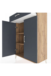 Hyperion Dolap 2 Raflı Tek Çekmeceli 2 Kapaklı 88x44x134 - S51M084V8B