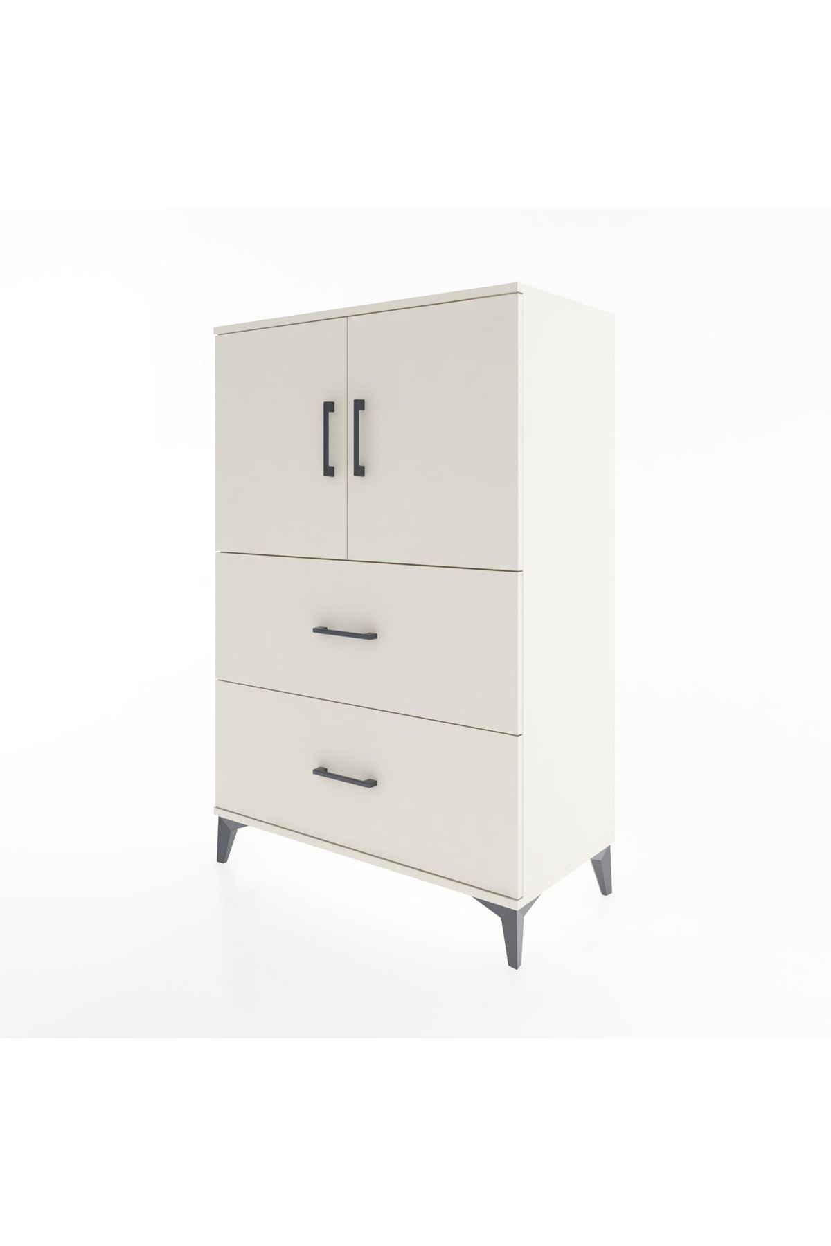 Hyperion Dolap 2 Raflı 2 Çekmeceli 2 Kapaklı 88x44x134 - S51M085V1B