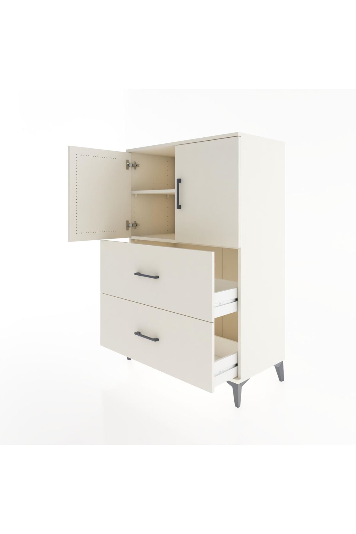 Hyperion Dolap 2 Raflı 2 Çekmeceli 2 Kapaklı 88x44x134 - S51M085V1B
