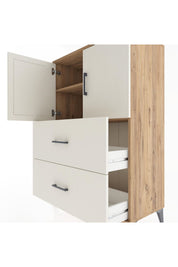 Hyperion Dolap 2 Raflı 2 Çekmeceli 2 Kapaklı 88x44x134 - S51M085V7B