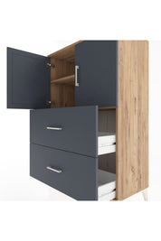 Hyperion Dolap 2 Raflı 2 Çekmeceli 2 Kapaklı 88x44x134 - S51M085V8B