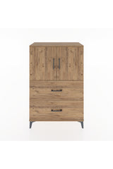 Hyperion Dolap 2 Raflı 2 Çekmeceli 2 Kapaklı 88x44x134