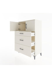 Hyperion Dolap Tek Raflı 3 Çekmeceli 2 Kapaklı 88x44x134 - S51M086V1B