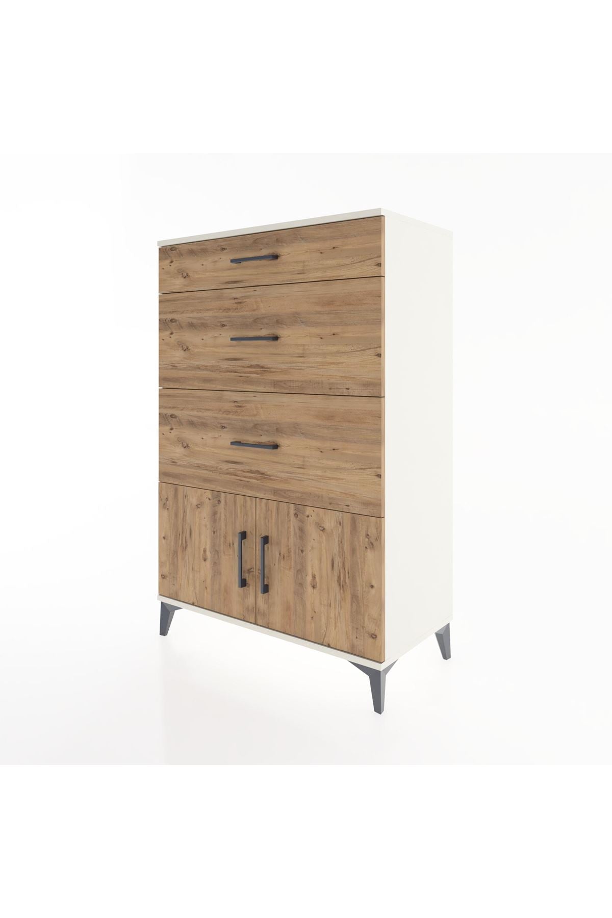 Hyperion Dolap 3 Çekmeceli 2 Kapaklı 88x44x134 - S51M088V3B