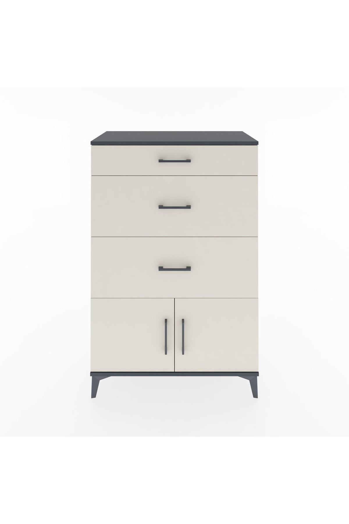 Hyperion Dolap 3 Çekmeceli 2 Kapaklı 88x44x134 - S51M088V4B