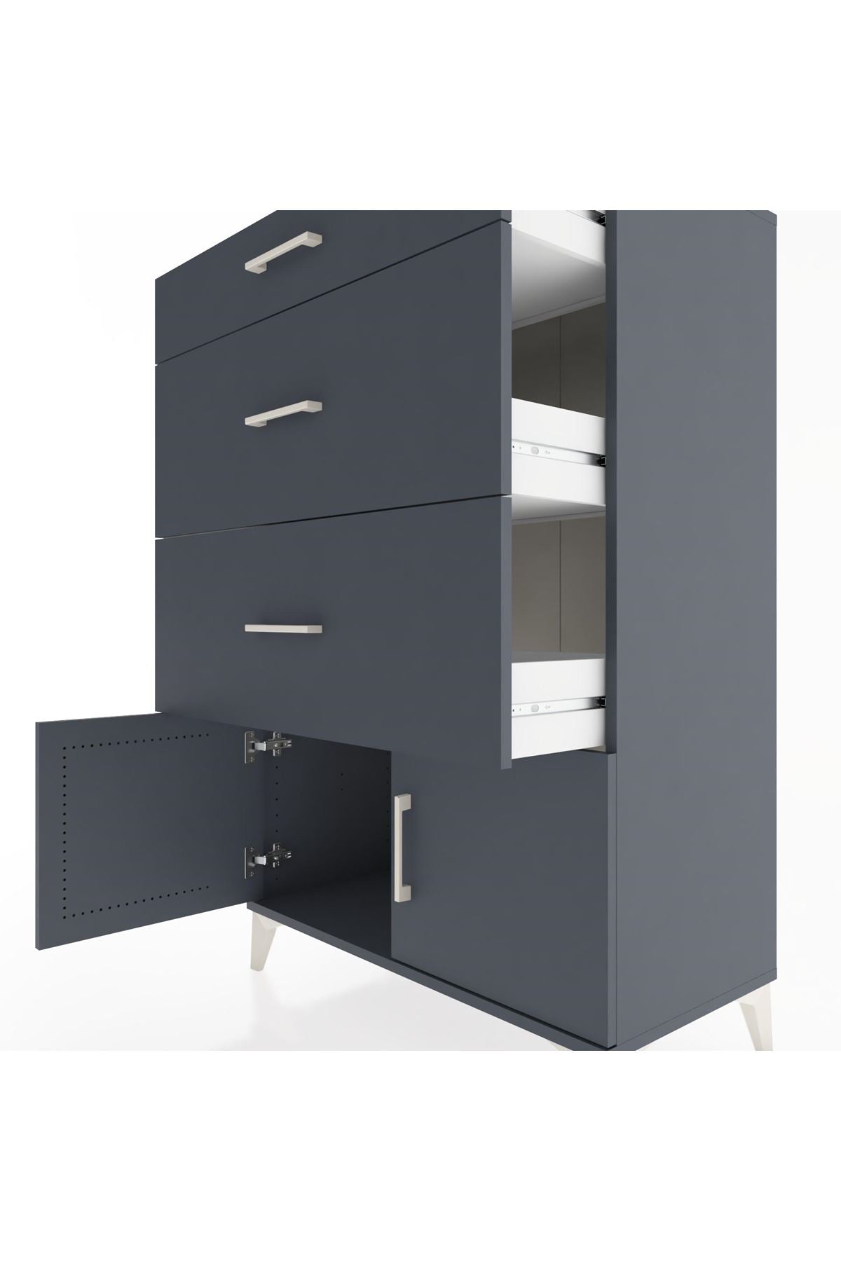 Hyperion Dolap 3 Çekmeceli 2 Kapaklı 88x44x134 - S51M088V5B