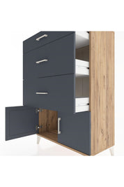 Hyperion Dolap 3 Çekmeceli 2 Kapaklı 88x44x134 - S51M088V8B