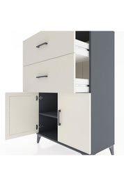 Hyperion Dolap Tek Raflı 2 Çekmeceli 2 Kapaklı 88x44x134 - S51M089V4B