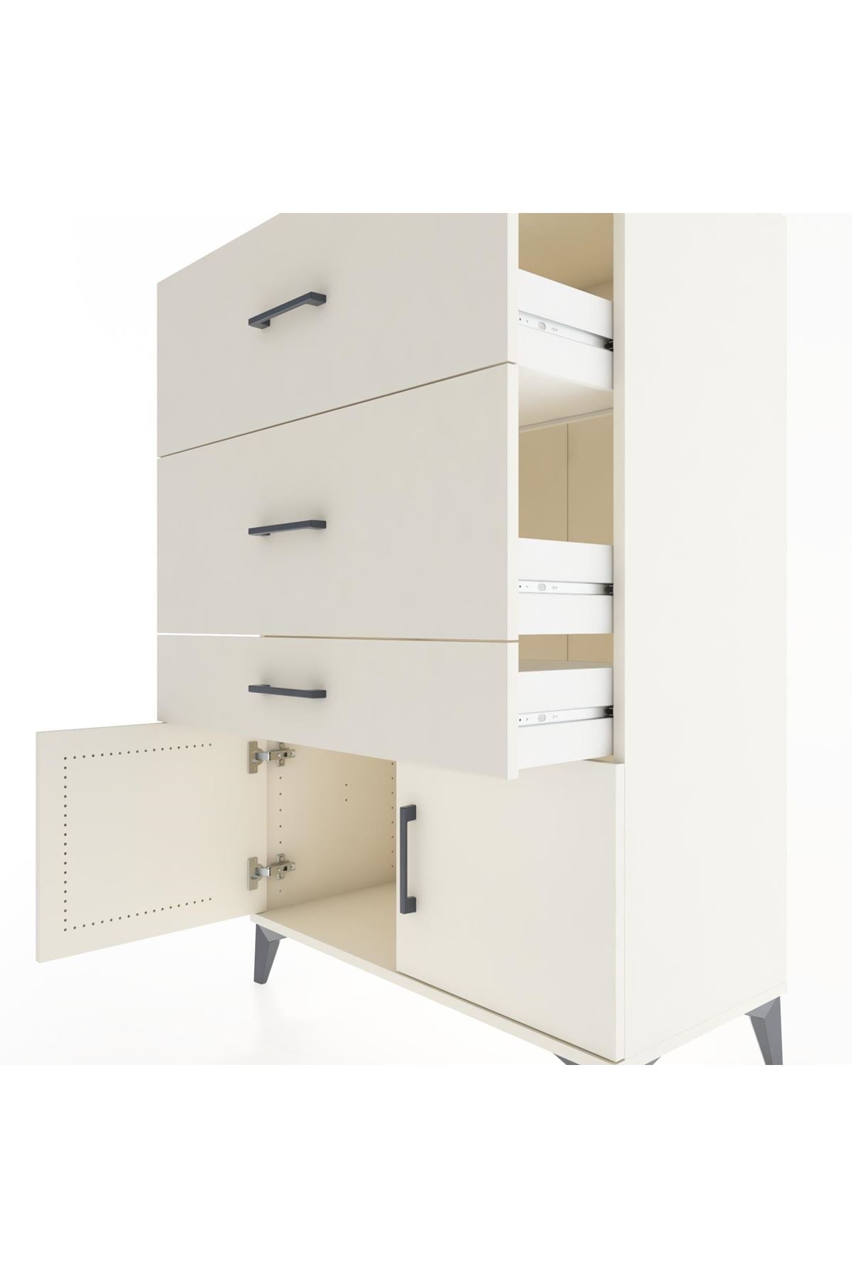 Hyperion Dolap 3 Çekmeceli 2 Kapaklı 88x44x134 - S51M090V1B