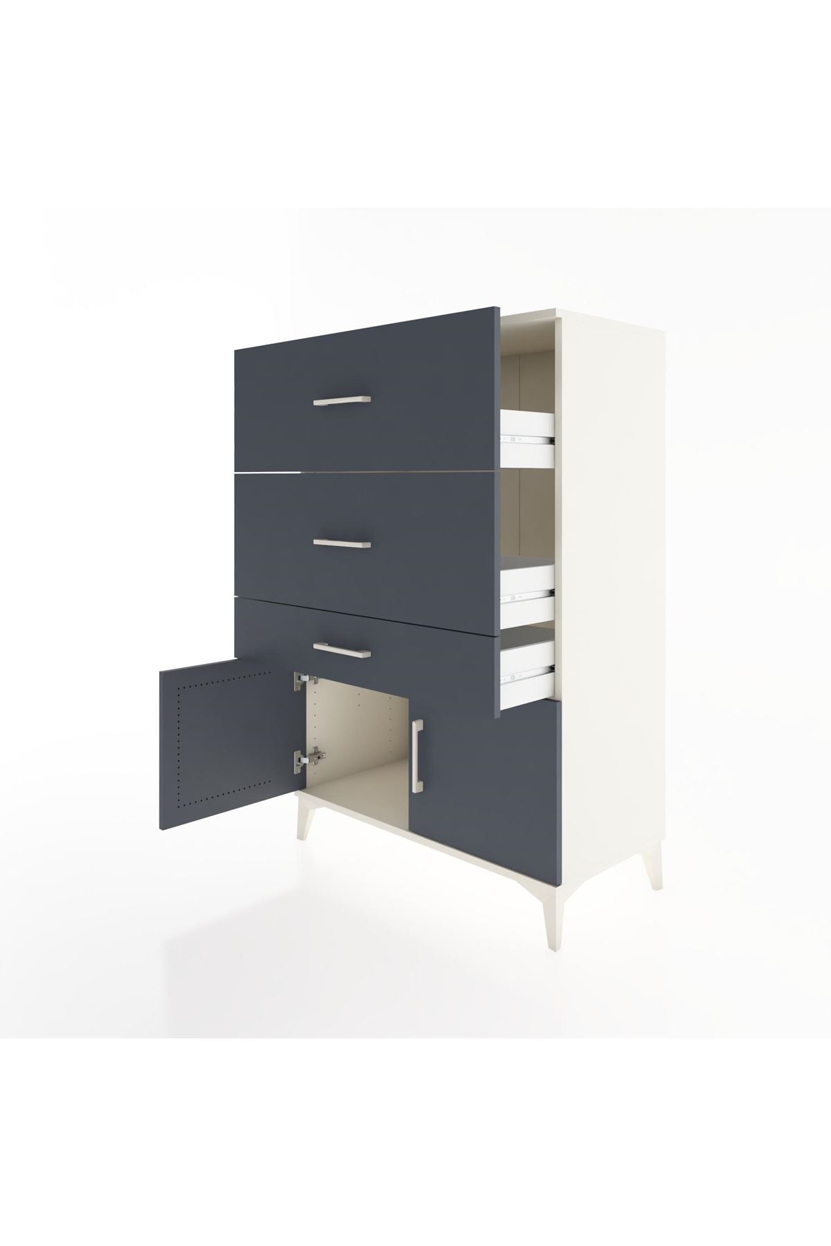 Hyperion Dolap 3 Çekmeceli 2 Kapaklı 88x44x134 - S51M090V2B
