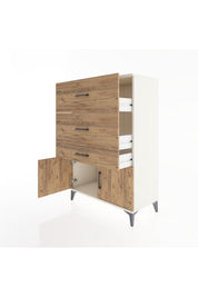 Hyperion Dolap 3 Çekmeceli 2 Kapaklı 88x44x134 - S51M090V3B