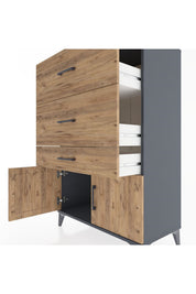 Hyperion Dolap 3 Çekmeceli 2 Kapaklı 88x44x134 - S51M090V6B