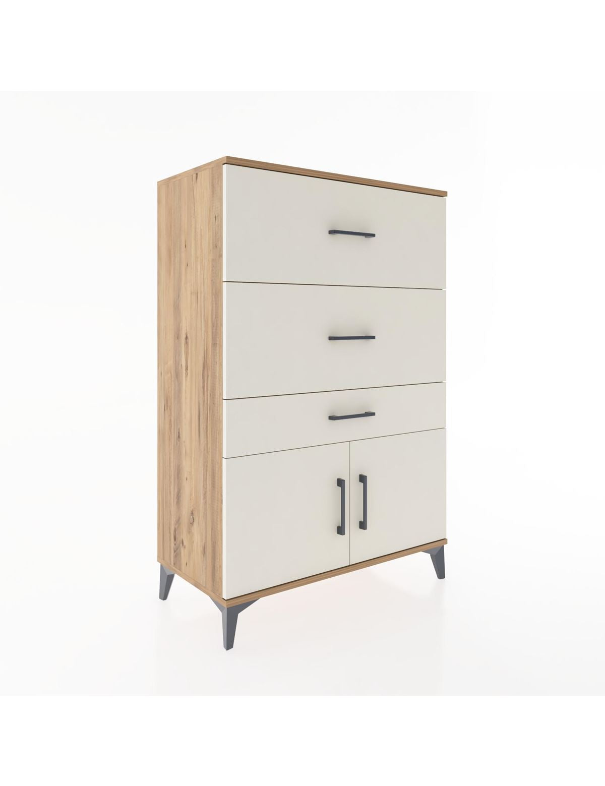 Hyperion Dolap 3 Çekmeceli 2 Kapaklı 88x44x134 - S51M090V7B