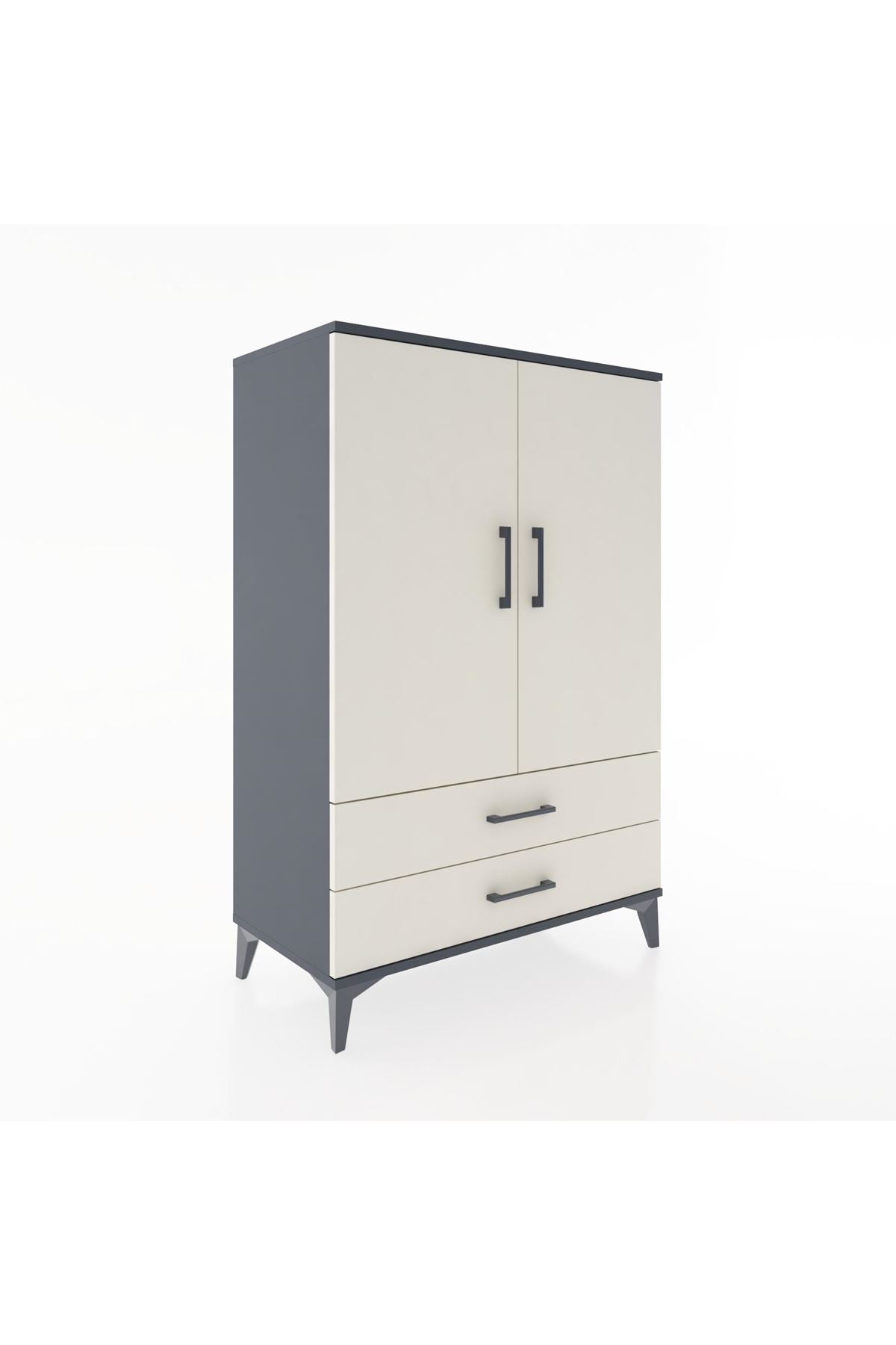 Hyperion Dolap 3 Raflı 2 Çekmeceli 2 Kapaklı 88x44x134 - S51M091V4B