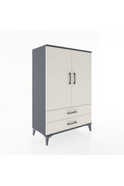 Hyperion Dolap 3 Raflı 2 Çekmeceli 2 Kapaklı 88x44x134 - S51M091V4B