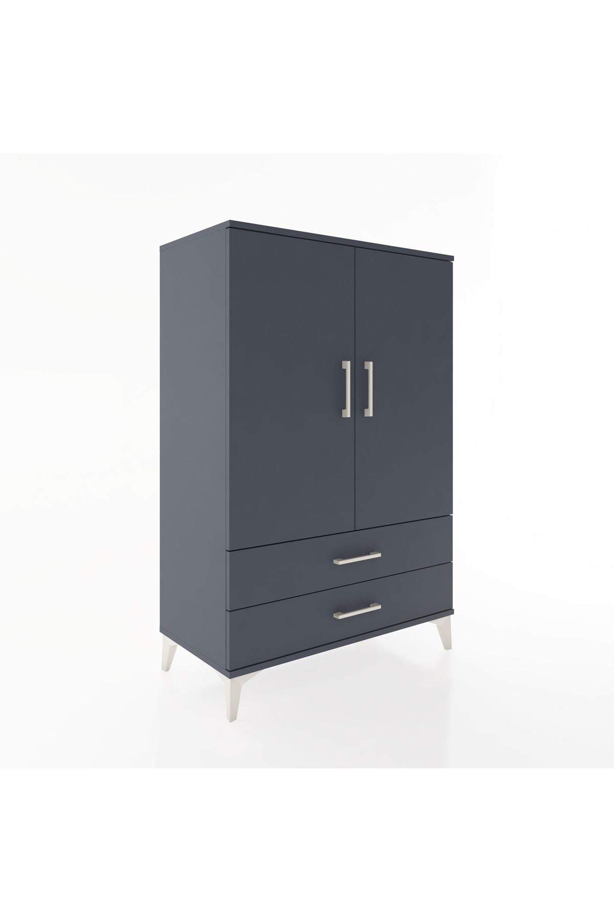 Hyperion Dolap 3 Raflı 2 Çekmeceli 2 Kapaklı 88x44x134 - S51M091V5B