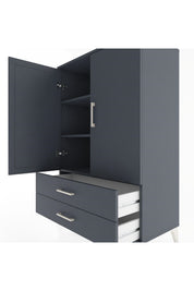 Hyperion Dolap 3 Raflı 2 Çekmeceli 2 Kapaklı 88x44x134 - S51M091V5B