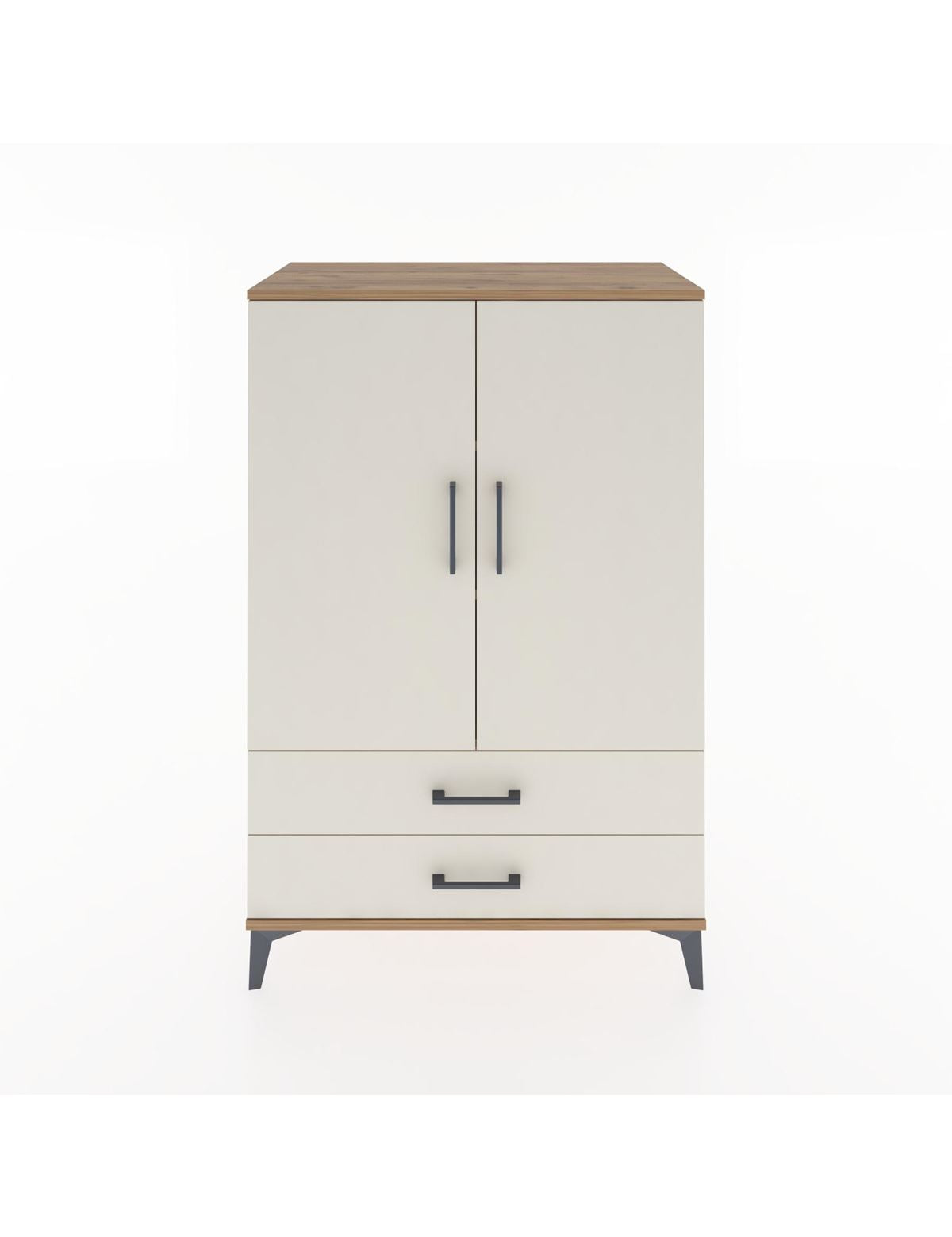 Hyperion Dolap 3 Raflı 2 Çekmeceli 2 Kapaklı 88x44x134 - S51M091V7B