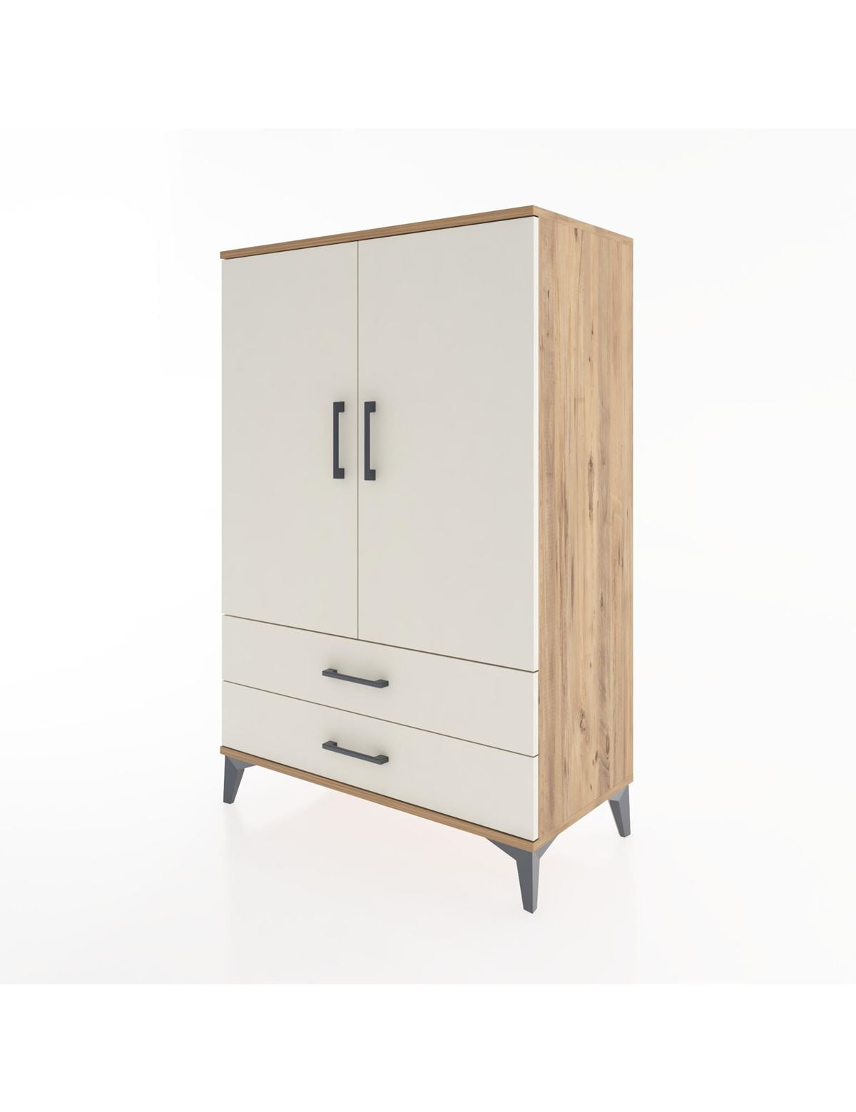 Hyperion Dolap 3 Raflı 2 Çekmeceli 2 Kapaklı 88x44x134 - S51M091V7B