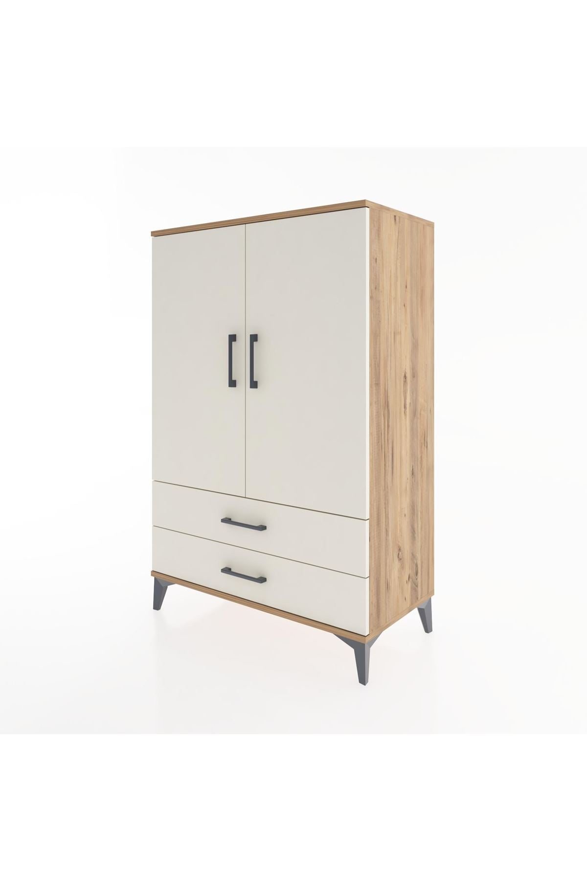Hyperion Dolap 3 Raflı 2 Çekmeceli 2 Kapaklı 88x44x134 - S51M091V7B